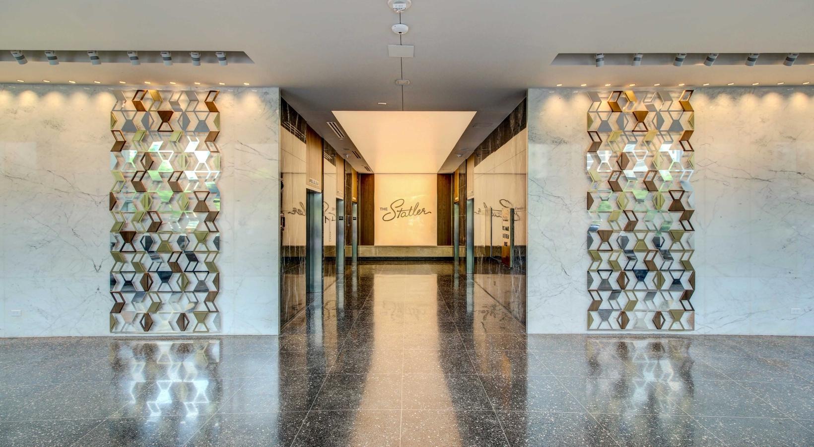 A perfect fit for the whole family a hallway with glass doors