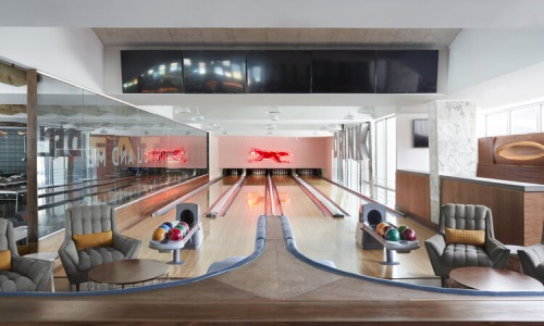 large bowling lane
